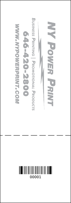 Roller Derby Pink Leopard Raffle Ticket Product Back