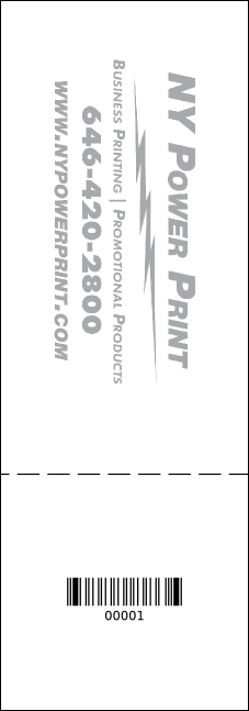 Roller Derby Passing Star Raffle Ticket Product Back