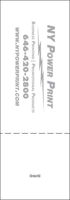 Dance Recital Raffle Ticket Product Back