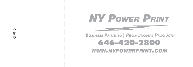 Bamboo Raffle Ticket Product Back