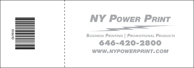 Art Canvas Raffle Ticket Product Back