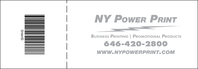 Christmas Ornament Purple Raffle Ticket Product Back