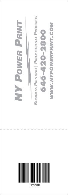 Swimming Raffle Ticket Product Back