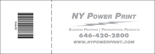 Oktoberfest Green Raffle Ticket Product Back