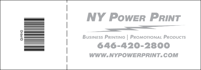 Color Logo Raffle Ticket 003 Product Back