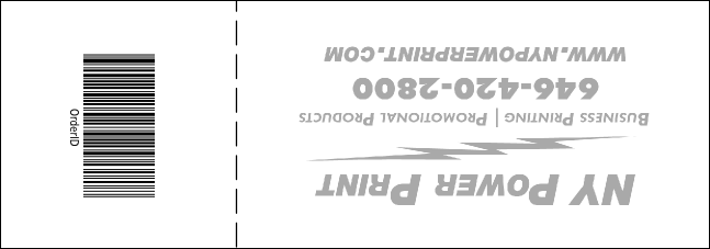 All Purpose Raffle Ticket 003 Product Back