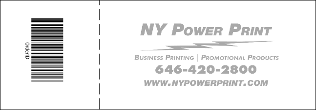 All Purpose Raffle Ticket 005 Product Back