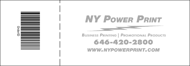 All Purpose Raffle Ticket 004 Product Back