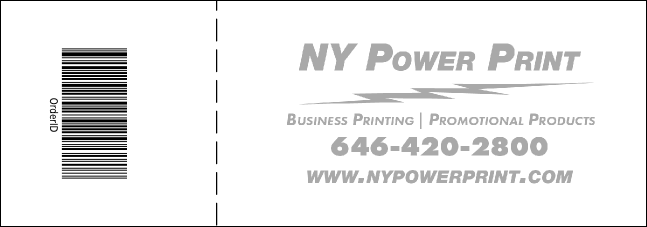 B&W Logo Raffle Ticket 001 Product Back