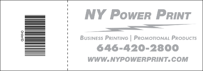 Color Money Raffle Ticket 001 Product Back