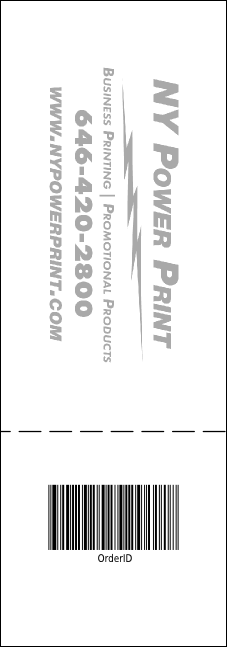 B&W Logo Raffle Ticket 002 Product Back