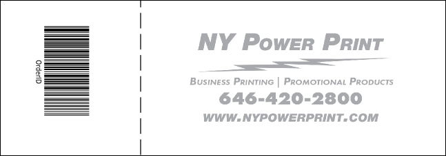 Color Logo Raffle Ticket 002 Product Back