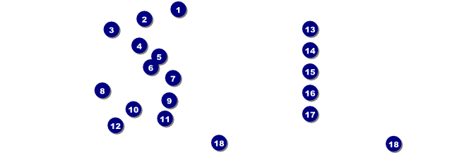 Classic Football Game Raffle Ticket Front Field Markers
