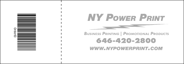 Haunted House Raffle Ticket Product Back