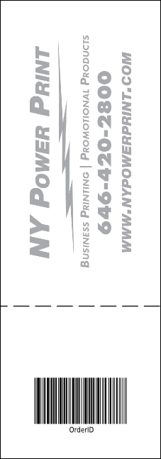 Sports Raffle Ticket 005 in Green and Gold Product Back