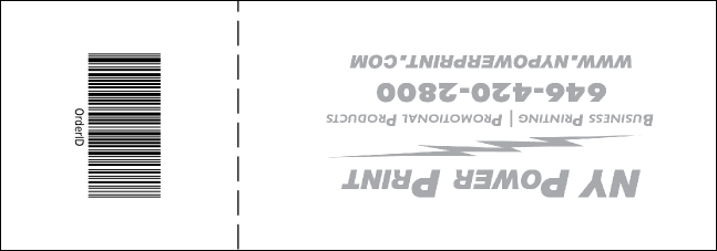 Camouflage Raffle Ticket Product Back