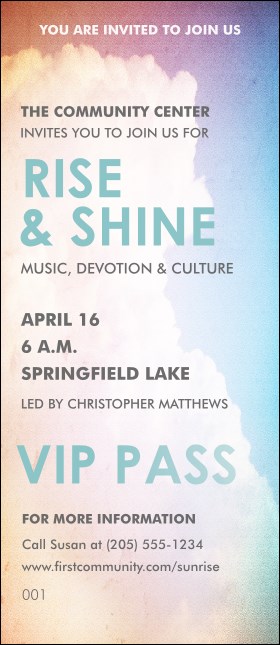 Clouds VIP Pass Product Front