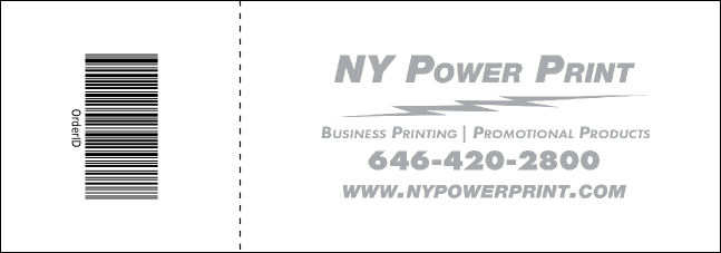 Animal Print Giraffe Event Ticket Product Back