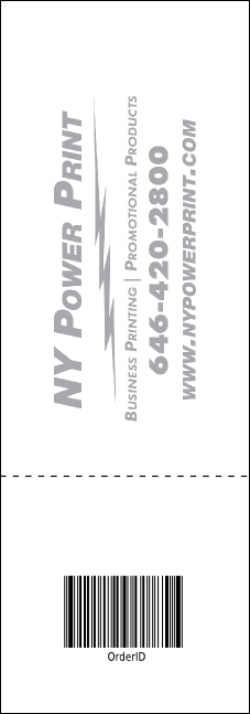 Karaoke Raffle Ticket Product Back