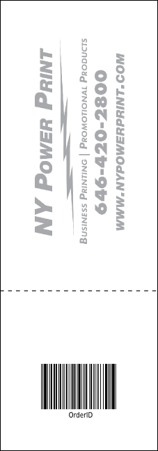 Goth Rave Raffle Ticket Product Back