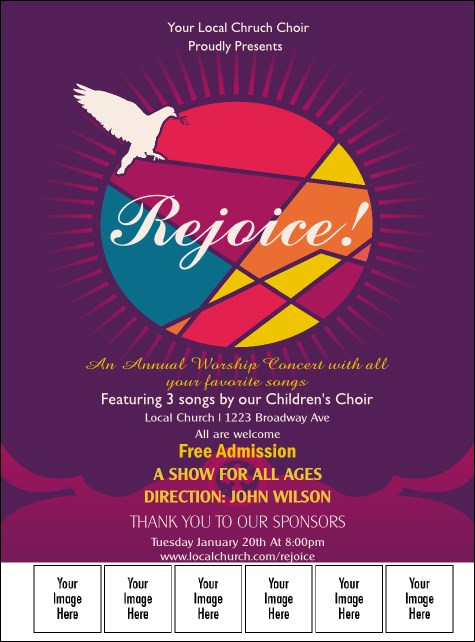 Spiritual Music Logo Flyer Product Front