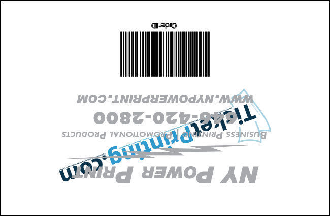 Bridal Fair Drink Ticket Product Back