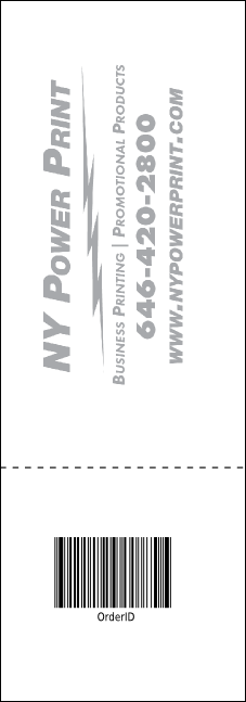 Christmas Carol Event Ticket Product Back