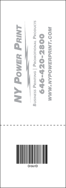 Cityscape Event Ticket Product Back