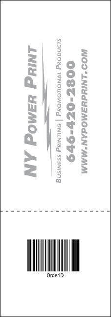 Social Networking Raffle Ticket Product Back