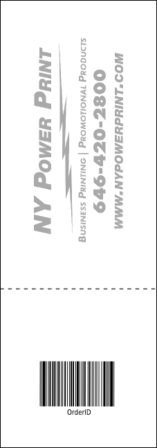 Black Tie Raffle Ticket Product Back