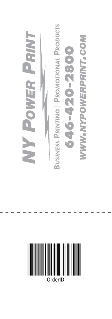 Christmas Carol Raffle Ticket Product Back