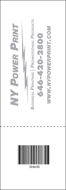 Skateboarding Raffle Ticket Product Back