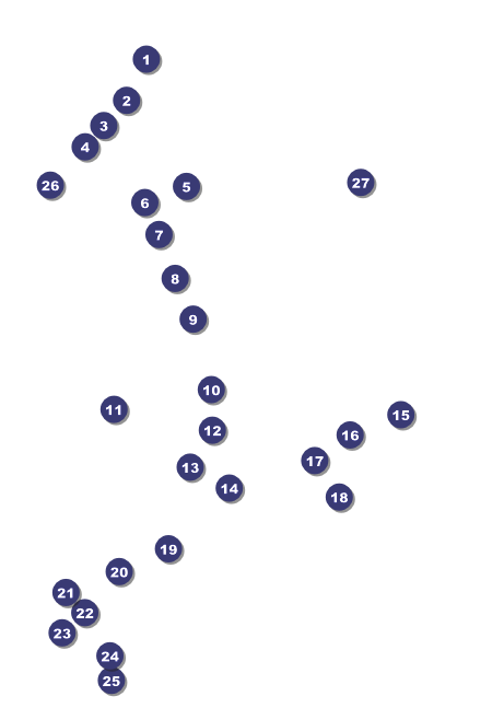 Versus Black Club Flyer Front Field Markers
