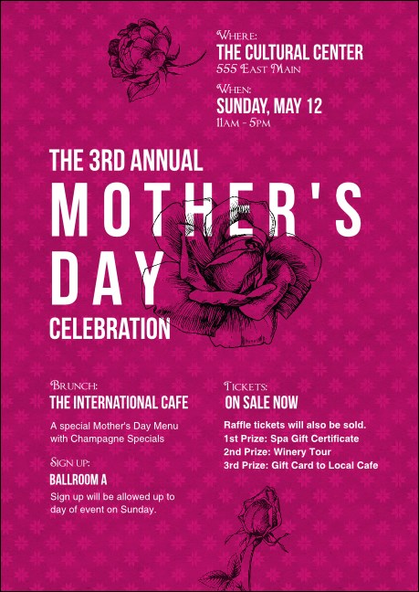 Stylish Rose Club Flyer